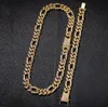 13mm 18K Gold Plating Iced Out 3:1 Figaro IP Chain Necklace Hip Hop Bling Bling Jewelry Trendy Fashion Whosales