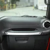 ABS Black Co-pilot Handle Storage Box Decoration Cover For Jeep Wrangler JK 2011-2017 Car Interior Accessories