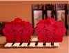 100ピースレーザーカット中空レースの花ホワイトゴールドレッドキャンディーボックス結婚式パーティーお菓子クリスマスキャンディギフトフォールボックスボックスWX9-1740