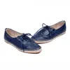 뜨거운 판매 -8 색 새 여성 손수 마 여자 신발 세련 된 옥스포드 신발 레이스 여성 클래식 신발 라운드 발가락