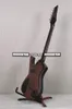 Rare peint à la main DMM1 Daron Malakian Iceman Satin marron guitare électrique corps en acajou, cordier spécial, matériel Chorme