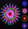 Filet lumineux LED en forme de toile d'araignée, Flash, ciel étoilé, décoration de noël, conte de fées, Festival rond, personnalisé, multifonction, coloré, 240N