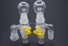 Wholesale glass oil Reclaim Ash Catcher 14mm 18mm Male Female Joint Glass Adapter With button For Glass oil rig Bong