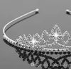 Brudtiaras kronor med strass brud smycken flickor tiaras födelsedagsfest prestanda tävling kristall bröllop tillbehör 3205945