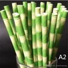 Colorful biodegradabile Bamboo bambù cannucce paglie di carta Eco-Friendly 25Pcs un partito del lotto Utilizzare cannucce di bambù cannuccia sulla promozione