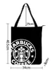 Ny mellanstorlek axelväska, presentförpackning shoppingväska B-654,33.5*8*41cm miljövänlig grön Starbucks kaffepaketpåsar