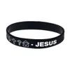 1PC Love Sad Pray Jesus Silicone Rubber Bracelet Soft And Flexible no Genden Religious Faith Jewelry