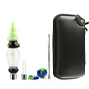 CSYC NC040 Kits de tabagisme Dab Pipe de paille avec 510 fil titane quartz ongles pointes en céramique conduites d'eau à la main en verre Dab Rig Mini Bongs