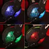 Varje G1000 Professional Gaming Headphone PS4 Xbox One Headset med Mic Stereo Bass Andning LED Light PC Tablet 8PCS / Lot