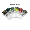 DHL Zubehör 14mm 18mm Männliche Glas Wig Wag Bowls Hochwertige Farbige Heady Smoking Glasschüssel Stück Für Tabak Glas Bongs Dab Rigs Wasserpfeifen