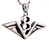 Mode - Europe et États-Unis Collier pour hommes populaire en acier au titane Lucky Number 8 Pendentif Collier Retro Punk Jewelry Chain