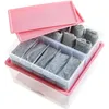 Boîte de rangement en plastique tiroir organisateur sous-vêtements soutien-gorge écharpes chaussettes organisateur boîte tiroir vêtements stockage