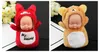 DHL cute Totoro plush toys with Keychain Sleeping Baby Doll Key Chain Rings For Women Bag Accessories Car Keyring Pompom dolls kids toy