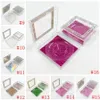 3D Mink Package Cils diamant Boîtes Faux Cils Place Emballage vide Boîte Cils Case Lashes Boîte Conditionnement 32styles RRA3053