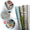 3D Lave-vaisselle Réfrigérateur Autocollant Réfrigérateur Wrap Congélateur Peau Art Réfrigérateur Porte Couverture Papier Peint Accueil Salon Cuisine Accessoires T200610