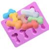 Molde de gelo de silicone engraçado doces biscoito gelo bandeja de geléia bachelor geléia bolo de chocolate molde médio 8 furos cozimento ferramentas molde bh1874 zx