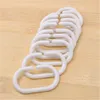 12 stks / pak Douchegordijn Haak Hanger Plastic Ring Bath Drape Loop Sluiting