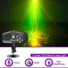 8 Delik 128 Desen Disko Lazer Işıkları KTV Bar Ses Kontrolü DJ Parti Projektör Işıkları Noel Düğün Için RGB Sahne Aydınlatma Etkisi