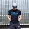 2019 Novos Homens Verão Musculação de Algodão de Manga Curta T Shirt Gyms Camisas de Fitness Masculino Casual Treino Tee Tops Roupas Y19050701