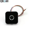 Grow R502-Aw Zink Alloy Round Ring LED-kontroll DC3.3V Kapacitiv Fingeravtrycksmodul Sensor Scanner