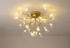 Nordic firefly plafond kroonluchter creatieve kunst plafondlamp woonkamer slaapkamer kroonluchter moderne decor goud licht kroonluchter