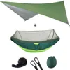 Utomhus Automatisk Snabb Öppna Myggnät Hängmatta Tält med Vattentät Canopy Awning Set Hammock Portable -up