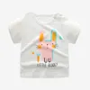 Moda Cotone Ragazzi Ragazze T-shirt Bambini Bambini Cartoon Stampa T-shirt Top Abbigliamento Tee