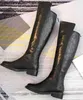 Modemerk Dames Knielaarzen Zip Martin Boot Cowboy Dames Winter Sneeuw Lange Coole laarsjes