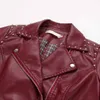 Womens Designer Jackets Womens Leather Coats Ladys Brand Solid Color Top Girls Punk Style Jacket Casual Coat 2020 Hot Sale