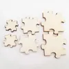 Oavslutad Laser Cut Wood Pusselbitar Blank Enstaka Oändless Träpussel Kids Jigsaw Puzzle Guest Book Arts and Crafts