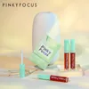 Pinkyfocus 4 colors silk soft small pipe lip glaze set matte lipstick for lips woman gloss cosmetics makeup