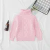 2018 Nowa Jesień Zima Dzieci Bawełna Sweter Dzianiny Baby Girl Sweter Dzieci Chłopiec Ubrania 1-7 lat Toddler Turtleneck Sweter