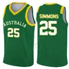 2019 Copa da Copa do Mundo Jerseys de basquete da Austrália 5 Patty Mills 12 Aron Baynes 8 Matthew Dellavedova 6 Andrew Bogut Camisa impressa personalizada