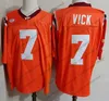Personalizzato Virginia Tech Hokies # 7 Michael Vick 5 Tyrod Taylor 17 Kam Chancellor 25 Frank Beamer 78 Bruce Smith Red Retired Jersey 4XL