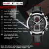 Benyar Luxus Männer Sport Uhren Set Quarz Chronograph Business Wasserdichte Uhren Männliche Uhr Uhr Männer Relogio Masculino