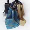 Kvinnor Pure Silk Scarf Luxury Square Scarf Hair Tie Band för Party Shopping Elegant Wrap Handkakor Bandana Accessories 70cm 70cm241h