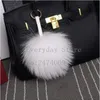 15cm y Raccoon Fur Ball Keychain Real Fur Key Chains Pompom Keychain Pompon Keyring Charm Women Bag Pendant6999075