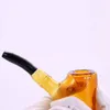 Smoking Pipes New 5.7" Fashion Hand Random Colors Tobacco Water Glass Pipe Small Bubbler