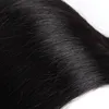 Indische Jungfrau Haarverlängerungen Yaki Gerade brasilianische Haare verworrene lockige menschliche Haarbündel mit Verschluss 3pc Lose Tiefwelle Körperwelle Wasser