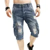 Men's Jeans Summer Mens Retro Cargo Denim Shorts Vintage Acid Washed Faded Multi-Pockets Style Biker Short For Men1