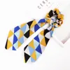 Donna Ragazza Fasce per capelli elastiche Scrunchie Streamer Accessori Scrunchies Geometria Anello a bolle Nastro Turbante Coda di cavallo Legami per capelli 50 pezzi F416B