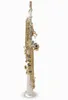 Jakość prosta saksofon S-992 Profesjonalne odtwarzanie Japonii Sopran Saksofon srebrny instrument muzyczny BB