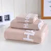 Asciugamano in cotone pettinato Asciugamano regalo in garza di cotone in tre pezzi