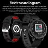 L8 montre intelligente hommes IP68 étanche Reloj inteligente Hombre smartwatch avec ECG PPG tension artérielle fréquence cardiaque sport Fitness Brace8963959