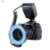 Портативная светодиодная макро -кольцевая флэш -лампа для Nikon Olympus Sony DSLR Camera Высокое разрешение на ЖК -дисплей15085242720827