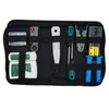 Freeshipping Network Tool Kit Set Ferramenta Crimp Rj45 Cat5 Cat6 Tester Cable Repair Fio de descascamento cortador Rj45 Coax plug friso RJ11 WireDecru