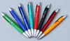 Plastic rubber met aangepaste logo afdrukken snelle levering zwart navulling balpen balpen gepersonaliseerde promotionele pen