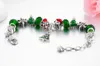 Handgemaakte DIY European en American Armband Kerstboom Santa Claus Beer Legering Grootgat Bead Bracelet 19cm + 3cm W702