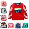 Marque Bébé Chemises Brodé Enfants T-shirts À Manches Longues Enfants T-shirts Dessin Animé Garçons Tops Été Enfants Vêtements 24 Modèles DHW2721