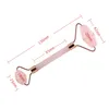 Facial rose kwarts roller massager aard gezond gezicht schoonheid lichaam hoofd hals voet huidverzorging gezicht lift gereedschap gezicht roller